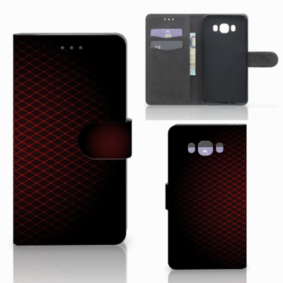 Samsung Galaxy J7 2016 Telefoon Hoesje Geruit Rood Samsung Galaxy J7 2016 Telefoon Hoesje Geruit Rood