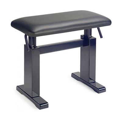 Stagg PBH780 BKP LBK pianobank hoogglans zwart met leren zitting Stagg PBH780 BKP LBK pianobank hoogglans zwart met leren zitting