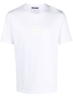 Moschino t-shirt en coton stretch à patch logo - Blanc