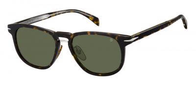 David Beckham zonnebril 7040/F/S heren cat. 3 rond bruin/groen