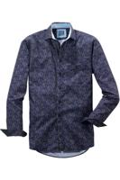 OLYMP Casual Modern Fit Overhemd marine, Motief - thumbnail