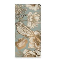 Smart Cover voor Motorola Edge 40 Pro Vintage Bird Flowers