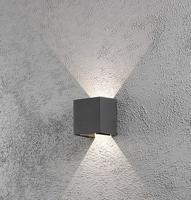 Konstsmide Cremona 7959-370 LED-buitenlamp (wand) Energielabel: G (A - G) LED LED vast ingebouwd 6 W Antraciet - thumbnail