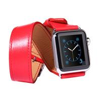 Kakapi Double Strap bandje - Rood - Compatible met Apple Watch 44mm / 45mm / 46mm / 49mm - Compatible Apple watch bandjes