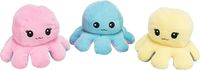 Trixie Octopus omkeerbaar pluche roze / lichtblauw