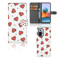 Xiaomi Redmi Note 10 Pro Telefoon Hoesje Hearts - thumbnail