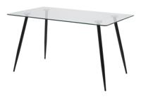 Eettafel Louise 140 x 80cm met zwarte poten