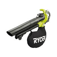 Ryobi Bladzuiger RBV36B (borstelloze motor, 45 liter bladopvangzak, schouderriem, zonder accu), 36 V, groen/zwart/grijs