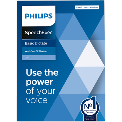 Philips LFH4722/00 SpeechExec Dictate 11 software licentie voor twee jaar