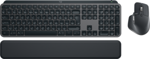 Logitech MX Keys S Combo toetsenbord Inclusief muis RF-draadloos + Bluetooth QWERTY US International Grafiet