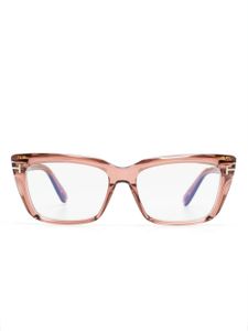 TOM FORD Eyewear lunettes de vue transparente à monture rectangulaire - Rose