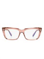 TOM FORD Eyewear lunettes de vue transparente à monture rectangulaire - Rose - thumbnail