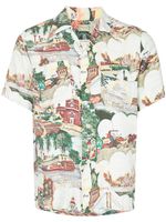 Fake Alpha Vintage 1950s Hawaiian shirt - Blanc