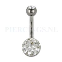 Navelpiercing multisteen kristal - thumbnail