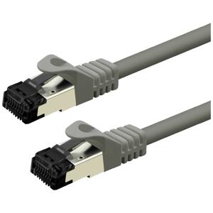 Value 21.99.1801 RJ45 Netwerkkabel, patchkabel CAT 8.1 S/FTP 1.00 m Grijs Afgeschermd (dubbel), Halogeenvrij, Vlambestendig 1 stuk(s)