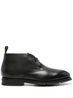 Santoni Laborc leather boots - Noir