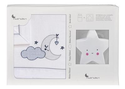 Interbaby lakenset wieg Maan 152 x 102 cm katoen