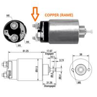 Magneetschakelaar, startmotor MEAT & DORIA, Diameter (mm)51,5mm, u.a. für Ford, Jaguar, LDV, Mazda - thumbnail