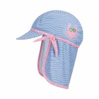 Playshoes zwemcap Krab Blauw Roze Maat