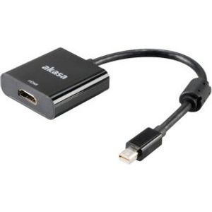 Akasa AK-CBDP09-20BK video kabel adapter 0,2 m Zwart