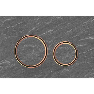 Bedieningsplaat Geberit Sigma-21 Leisteen/Rood Goud