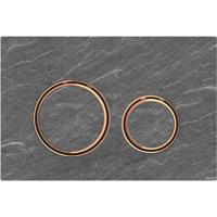 Bedieningsplaat Geberit Sigma-21 Leisteen/Rood Goud