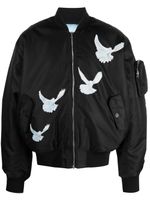 3PARADIS veste bomber à imprimé graphique - Noir