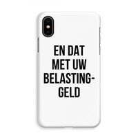 Belastinggeld: iPhone X Volledig Geprint Hoesje - thumbnail