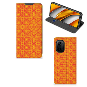 Xiaomi Mi 11i | Poco F3 Hoesje met Magneet Batik Oranje