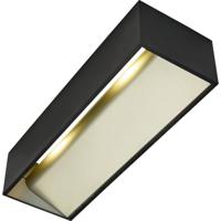 SLV 1002842 LOGS IN L Wandlamp Zwart - thumbnail