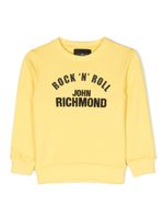 John Richmond Junior sweat Ociuk à logo imprimé - Jaune