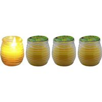 4x Citronella kaarsen in glas   - - thumbnail