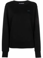 Acne Studios sweat en coton biologique à patch logo - Noir