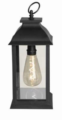Luxform sfeerlamp Lantaarn T10 led 1,5V 14 x 28 cm glas zwart Luxform sfeerlamp Lantaarn T10 led 1,5V 14 x 28 cm glas zwart