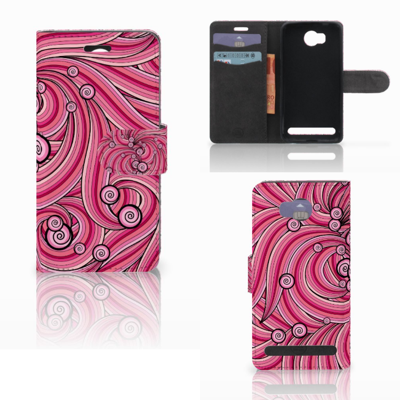Huawei Y3 2 | Y3 II Hoesje Swirl Pink Huawei Y3 2 | Y3 II Hoesje Swirl Pink