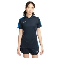 Nike Dri-Fit Academy 23 Polo Dames Donkerblauw Blauw Wit - thumbnail