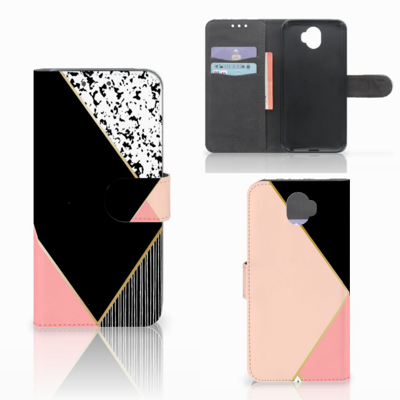 Wiko Wim Bookcase Zwart Roze Vormen