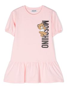 Moschino Kids robe à coupe évasée - Rose