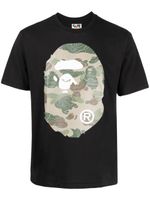 A BATHING APE® t-shirt en coton à imprimé graphique - Noir