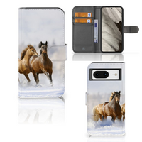 Google Pixel 8 Telefoonhoesje met Pasjes Paarden - thumbnail