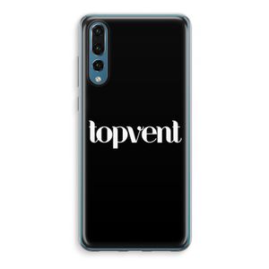 Topvent Zwart: Huawei P20 Pro Transparant Hoesje