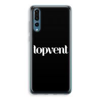 Topvent Zwart: Huawei P20 Pro Transparant Hoesje