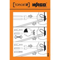 Wago 210-400/2000-001 zelfklevend teken Zwart, Oranje, Wit - thumbnail