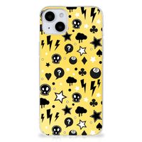 Silicone Back Case iPhone 15 Punk Geel