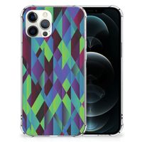 iPhone 12 Pro Max Shockproof Case Abstract Green Blue - thumbnail