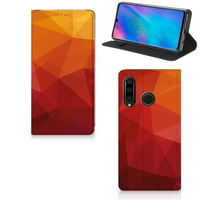 Stand Case voor Huawei P30 Lite New Edition Polygon Red - thumbnail