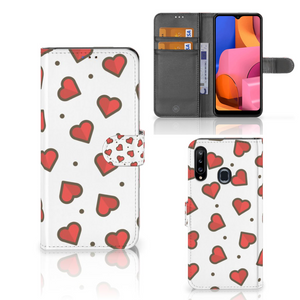 Samsung Galaxy A20s Telefoon Hoesje Hearts