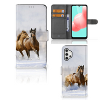 Samsung Galaxy A32 5G Telefoonhoesje met Pasjes Paarden