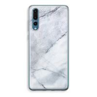 Witte marmer: Huawei P20 Pro Transparant Hoesje - thumbnail