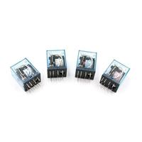 YHSGKXFH 1 stuk MY2P HH52P MY2NJ algemene relaisspoel DPDT Micro Mini elektromagnetische relaisschakelaar AC 110 V 220 V DC 12 V 24 V led-vermogensrelaisschakelaar (afmetingen: DC 24 V)